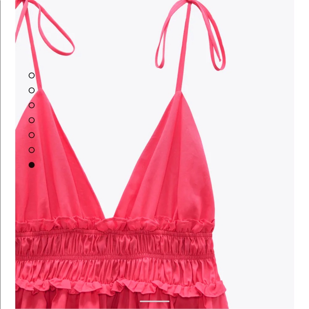 BNWT Zara Ruffle Mini Dress - Picture 2 of 10